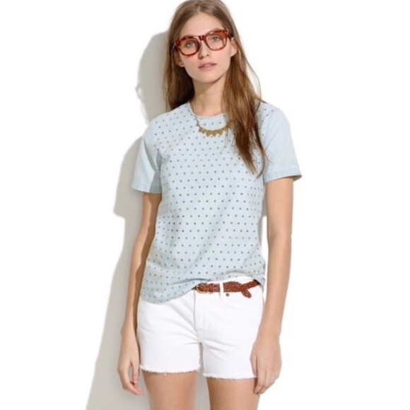 Madewell Pants - Madewell White Denim Cut Off Shorts